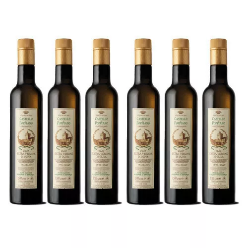 Olio Extravergine Oliva  Castello di Poppiano 6 bottiglie 75 cl