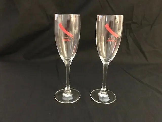 G.H. Mumm Champagne Flutes - PAIR