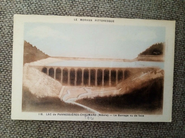 Cpa Lac De Pannessieres Chaumard Le Barrage