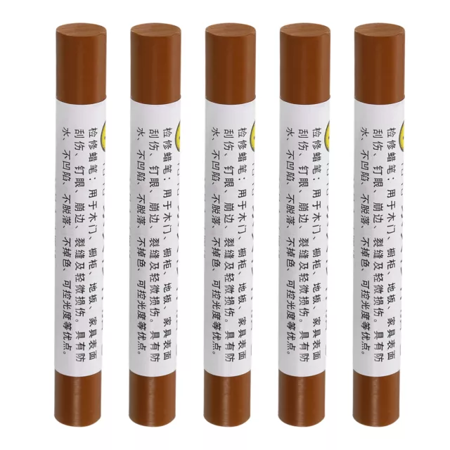 Furniture Repair Crayons Wax Filler Stick, 5Pcs Walnut