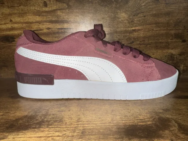 Puma Jada Suede Trainers Older Girls Burgundy Size UK 5.5 #REF215