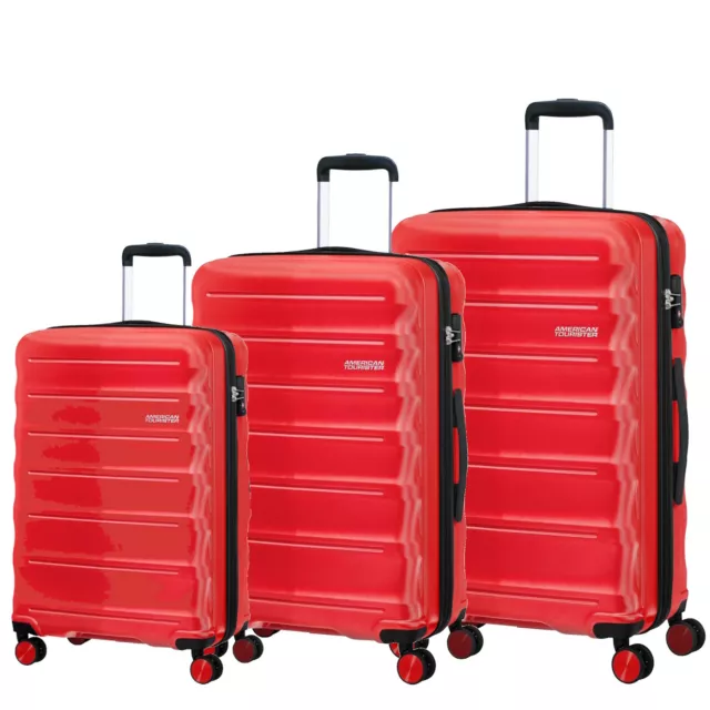 AMERICAN TOURISTER SPEEDLINK 3 Piece Luggage Set Red, Teal, Pearl Cream or  Black £175.00 - PicClick UK