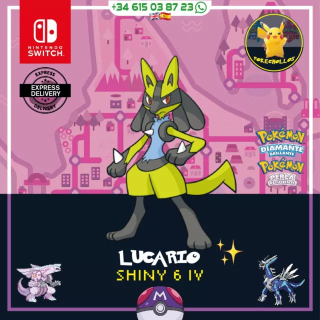 Lucario Competitivo Shiny or not 6 IVs Pokemon Espada-Escudo Pokérus ✨