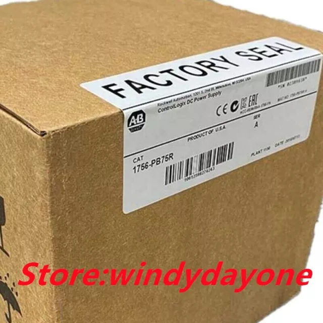 New Factory Sealed AB 1756-PB75R ControlLogix 24V DC Power Supply