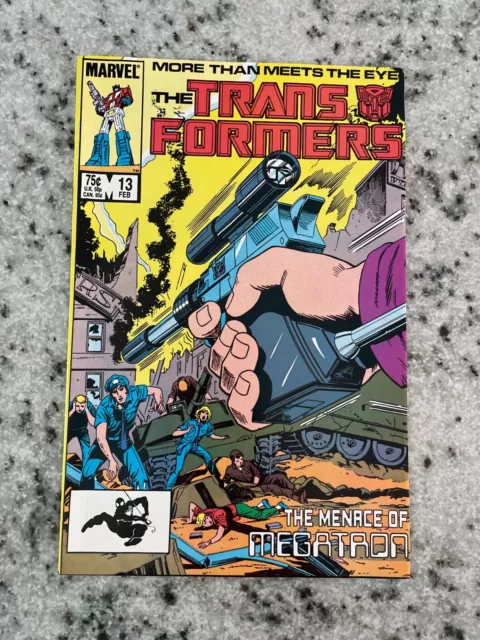 Transformers # 13 NM 1st Print Marvel Comic Book Optimus Prime Megatron 3 J856