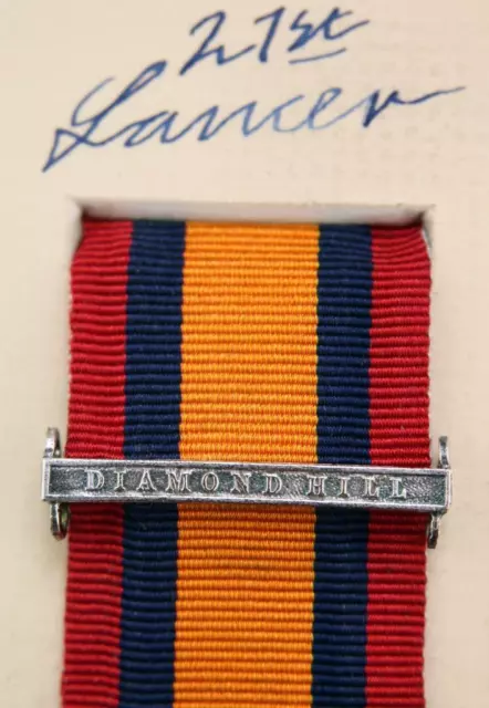 Qsa Queens South Africa Medal Ribbon Bar Clasp Diamond Hill Boer War Campaign