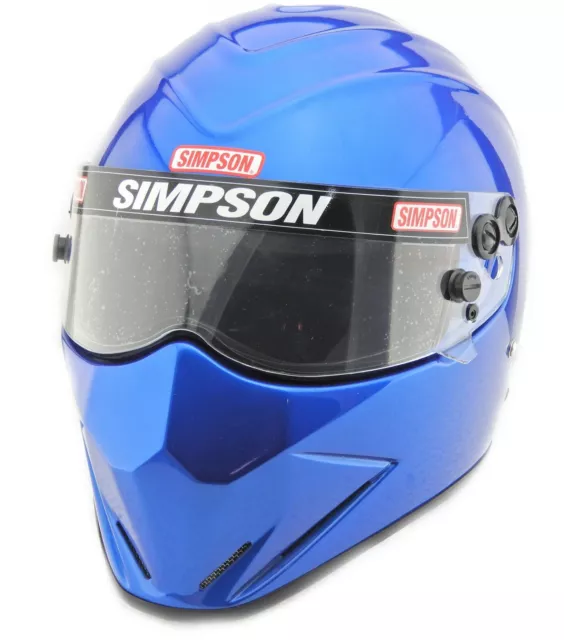 Simpson Diamondback Helmet Blue Snell Sa2020 M6 Msa Hans Stig car racing sa2015