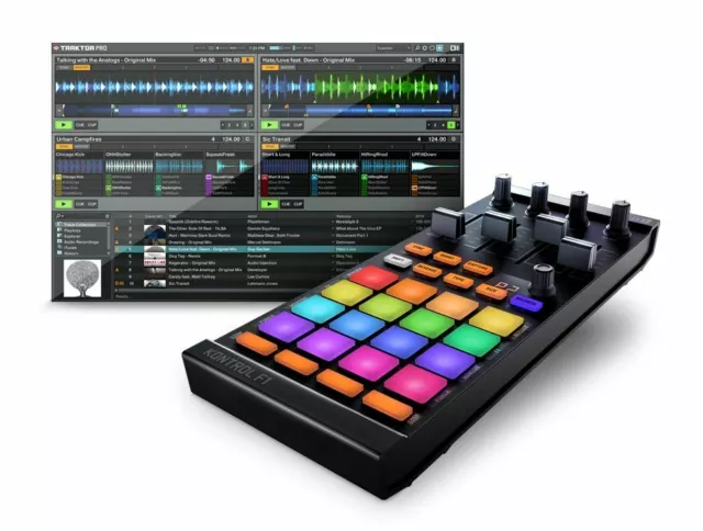 Native Instruments Traktor Kontrol F1 USB MIDI DJ Studio Pad Controller Mac PC