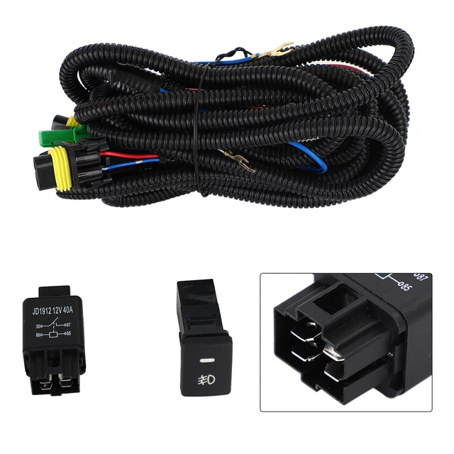H11 Fog Light Wiring Harness Sockets Wiring Indicators Switch Kit For Toyota  CP