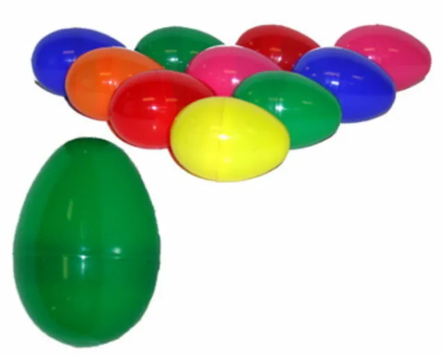 12 Empty Plastic Easter Vending Eggs 2.25 Inch, Best Price, Fastest Ship!!