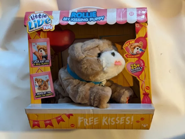 Rollie Interactif Chiot LITTLE LIVE PETS Mon Kissing Animal Électronique Neuf