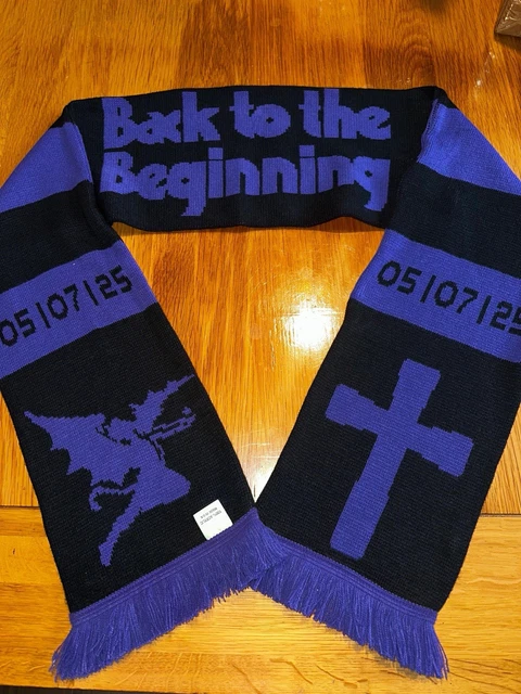 BLACK SABBATH OZZY Osbourne Back To The Beginning Scarf The Final BLACK SABBATH OZZY Osbourne Back To The Beginning Scarf The Final