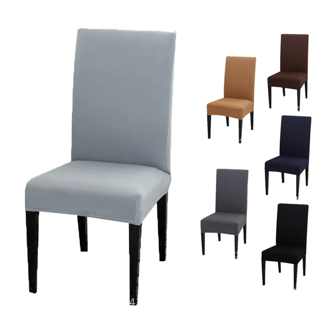 High Back Solid Chair Cover Office Hotel Home Chair Set One-Piece Chair Cover