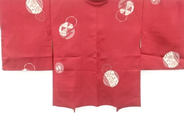 6616576: Japanese Kimono / Antique Haori / Taisho Roman Style / Woven Flower Wit