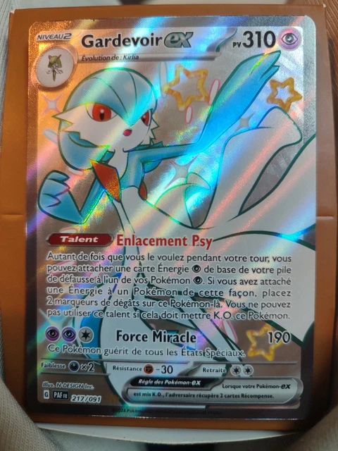 Card Collection – Gardevoir Ex 217/091 Shiny Ultra Rare – Pokémon Écarlate & Violet 4.5 Destinées De Paldea – Carte Neuve Sous Sleeve