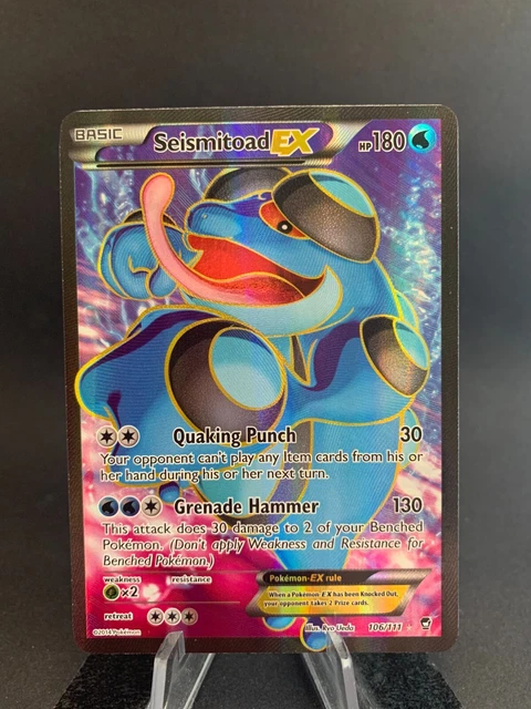 Pokémon Cards - Seismitoad EX - 106/111 - XY Furious Fists - Full Art