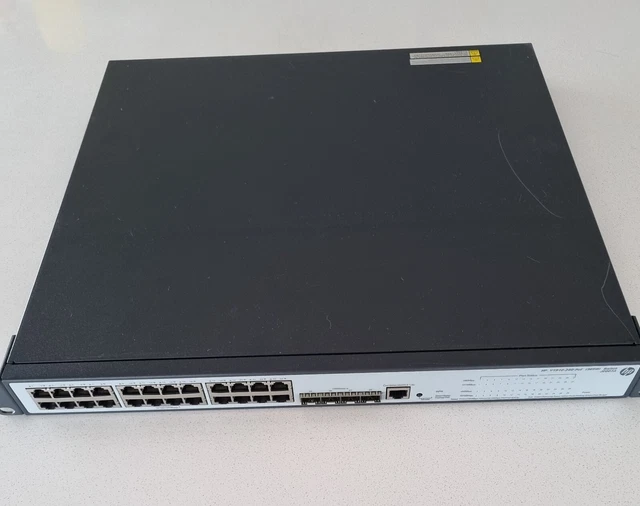 HP PROCURVE V1910-24G-POE 365W Gigabit Network Switch - Fact Reset $160 ...