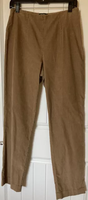 Eddie Bauer BREMERTON FIT Women's Beige Corduroy Pants size 8