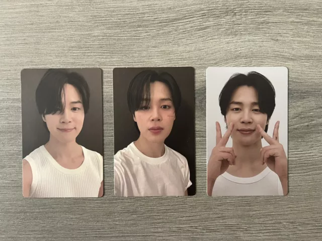 BTS JIMIN FACE Album - 3er Set offizielle Fotokarten unsichtbare Version