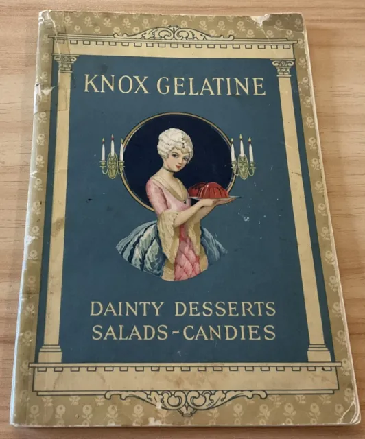 1927 Knox Gelatine book recipes, Dainty Desserts, Salads-Candies