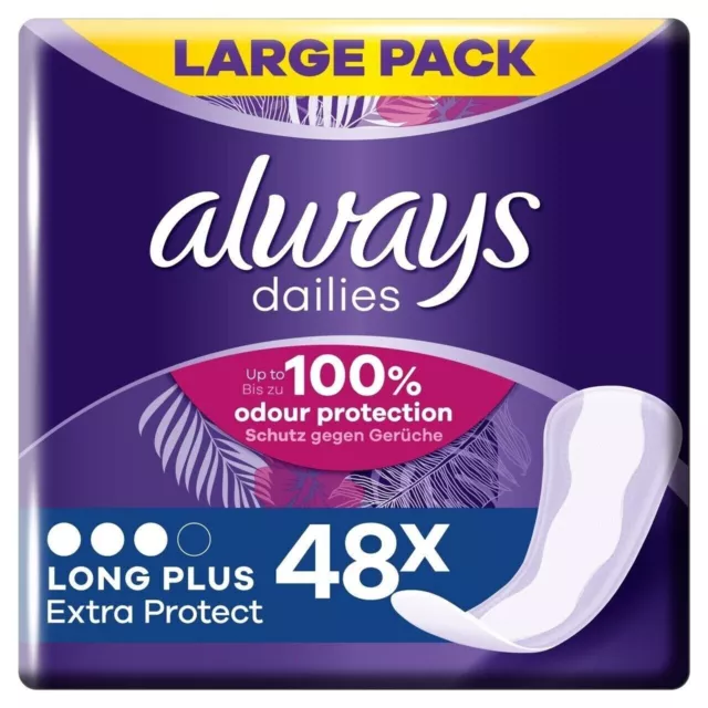 Always Dailies Extra Protection Culotte Protège Long Plus 48 Protège