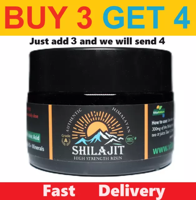 Himalayan Shilajit Resin 30g, 100% Authentic, Lab Tested, High Strength
