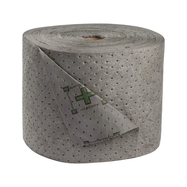 BRADY SPC ABSORBENTS HT15 Absorbent Roll,Universal,Gray,150 ft.L