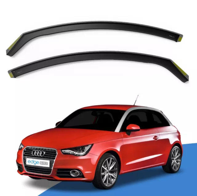 Audi A1 MK1 2012-2018 3 Door Hatchback Wind Deflectors 2pc Edgevisors Tinted