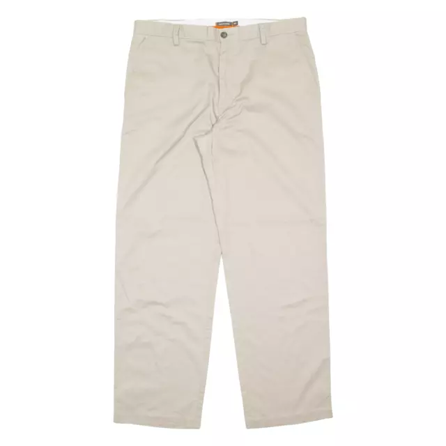 DOCKERS D3 Khaki Mens Trousers Beige Regular Straight W36 L32