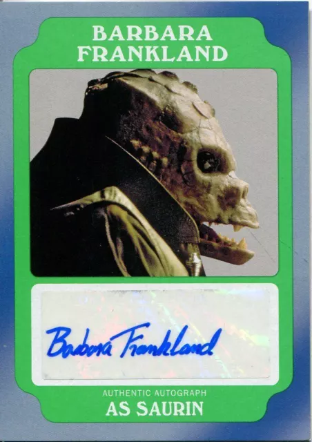 Star Wars Rogue One Mission Briefing Autograph Card Barbara Frankland as Saurin