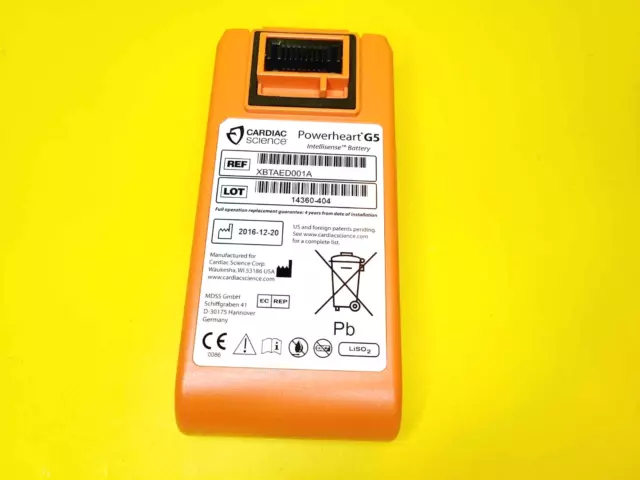 Untested* Cardiac Science Powerheart G5 Aed Intellisense Battery Xbtaed001A 2019