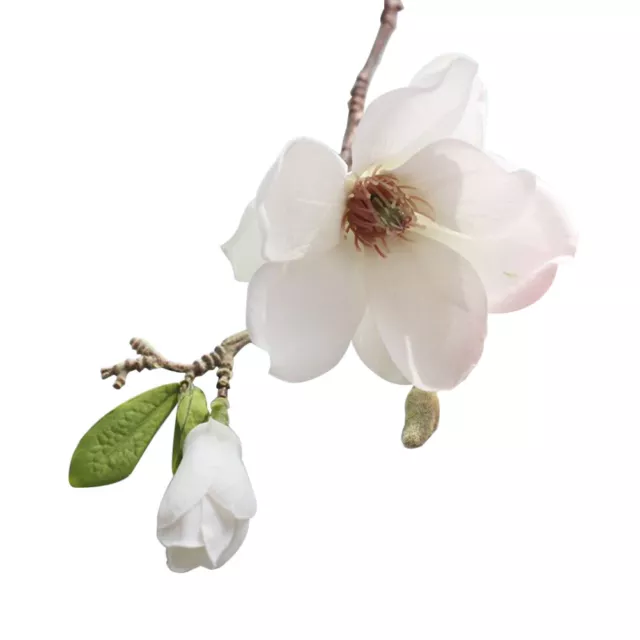 1 Pc Artificial Magnolia Fake Flower Bud Bridal Wedding Home Cafe Store Decor 51