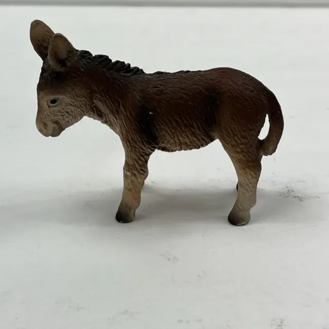 Schleich DONKEY FOAL Baby 2002 Figure 13268 Farm Animal Toy Retired 2014