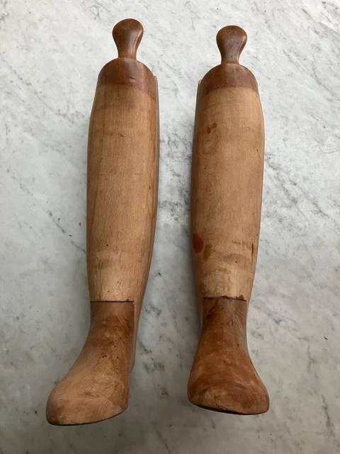 LADIES VINTAGE WOODEN Boot Trees For Leather Riding Boots Size UK 6. £ ...