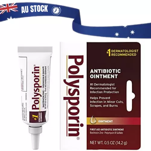 Polysporin First Aid Topical Antibiotic Ointment for Infection Protection 0.5 oz