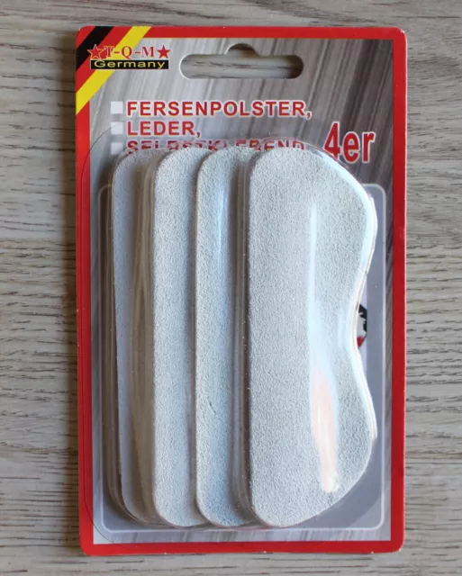 4 - 12 Stück Fersenpolster Fersenschutz Fersenschoner Leder selbstklebend Schuh