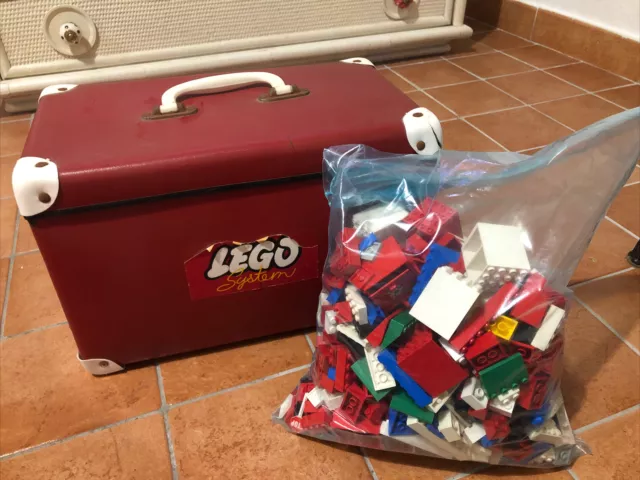 VALIGIA VALIGETTA PORTA LEGO System Vintage ANNI 60 Red Box + Costruzioni  EUR 98,00 - PicClick IT