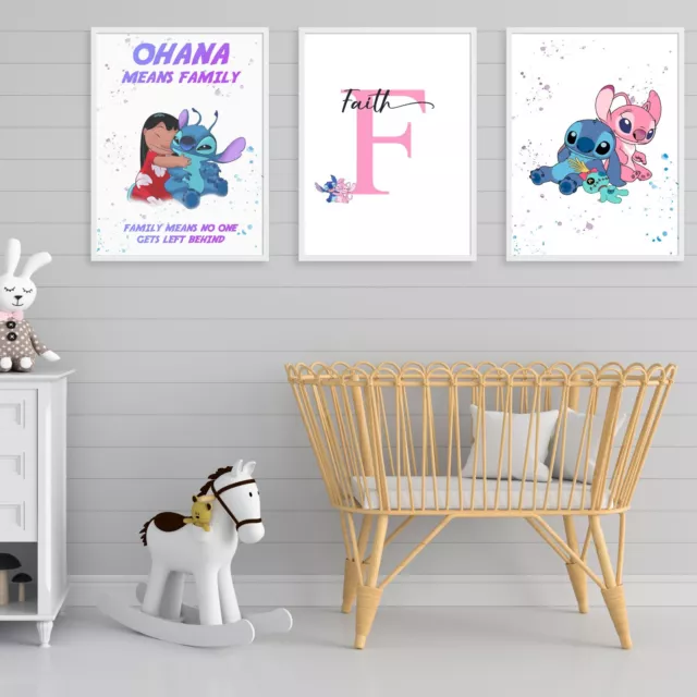 Lilo And STITCH Childrens Kids Nursery Wall Stickers Bedroom Decal Art  Vinyl