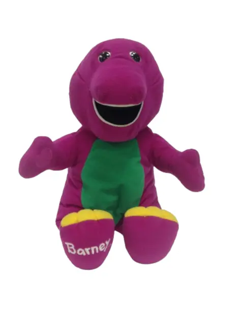 Playskool Barney 1998 Singing Plush Working Purple Green Yellow Vintage/ Retro