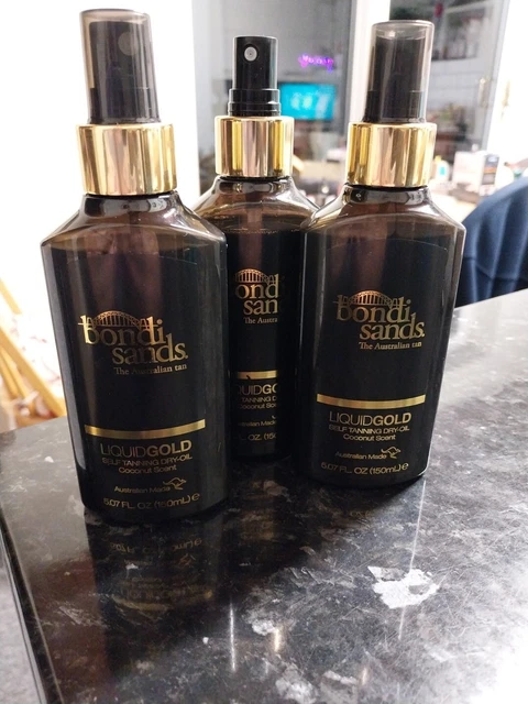 Bondi Sands Liquid Gold X 3 Bottles Self Tanning Dry Oil 150ml 5.07 FL.OZ