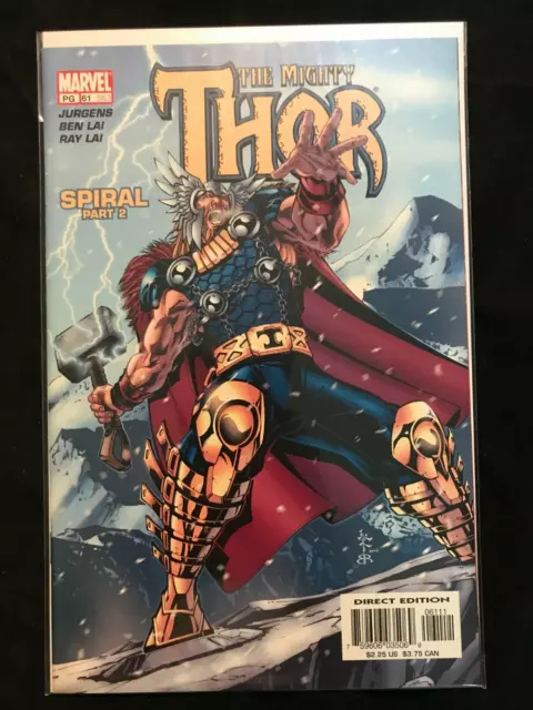 THE MIGHTY THOR #61 LGY 583 NM 2003 1998 2nd SERIES VOL. 2  MARVEL
