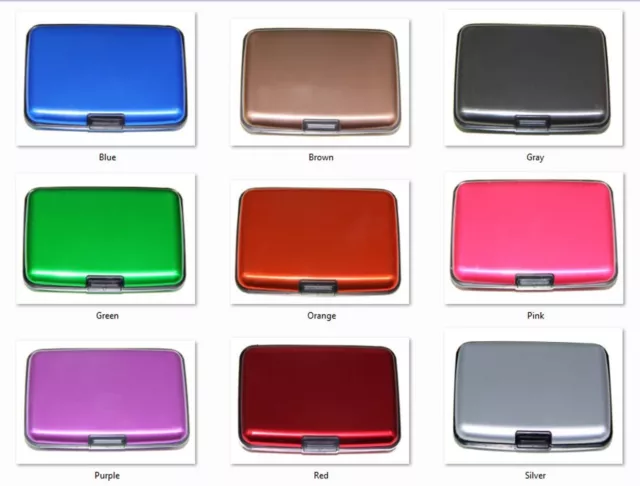 Aluminum RFID Blocking Credit Card Holder for Men & Women Stylish Travel Wallet