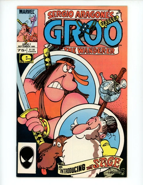 Sergio Aragones Groo the Wanderer #7 Comic Book 1985 VF Marvel Comics