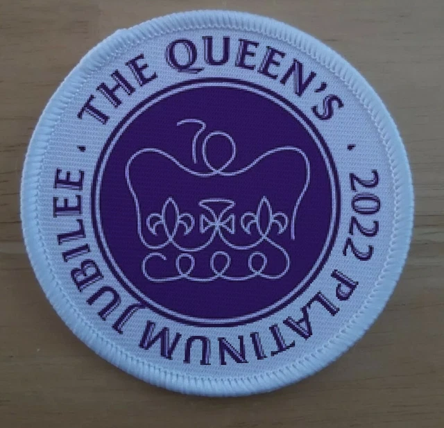 QUEEN ELIZABETH THE Queens Jubilee 70 Years Commemorative Patch Badge £
