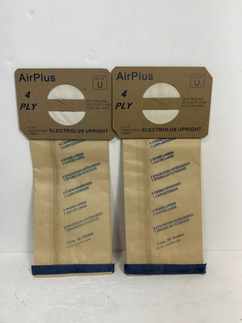 21 Envirocare 4 Ply AirPlus Bags for Electrolux Upright Vacuum STYLE U NEW