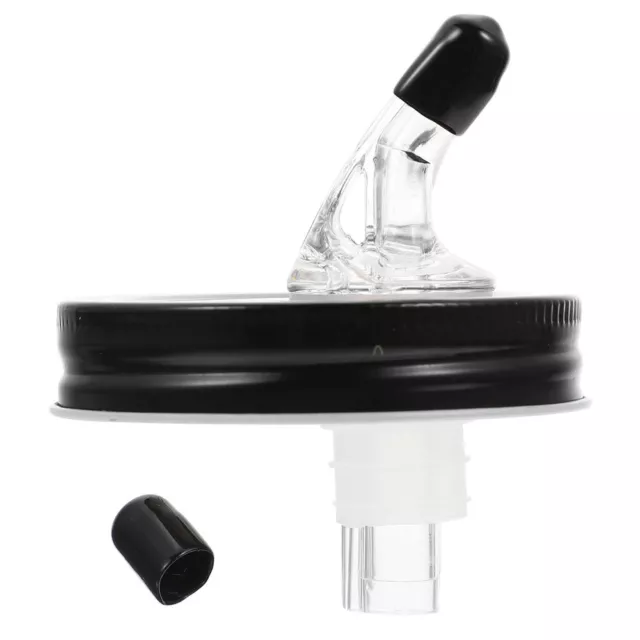 Moonshine Pour Spout Jar Oil Vinegar Dispenser Lid 70mm Black