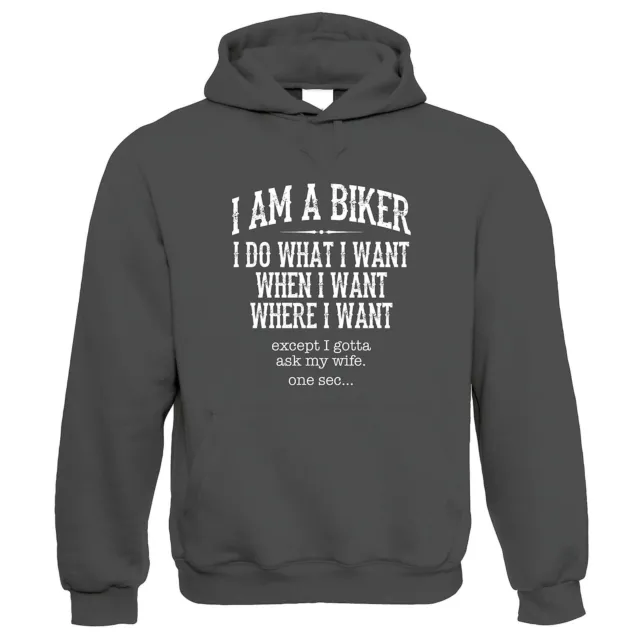 I Am A Biker Mens Motorbike Hoodie - MotoGP Superbike TT Motorbikes Birthday