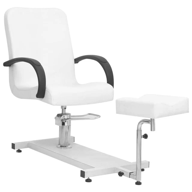 Poltrona Massaggio e Poggiapiedi Bianca 127x60x98 cm Similpelle vidaXL