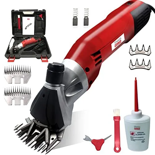 110V 500W Professional Heavy Duty Electric Shearing Clippers with 6 Speed for...
