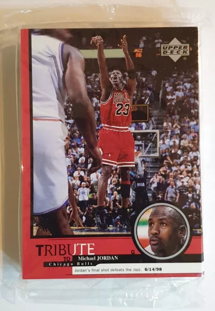 1999 Upper Deck Tribute to Michael Jordan (Set of 30 Cards) - Factory Sealed